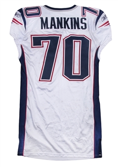 2009 Logan Mankins Game Used New England Patriots Road Jersey Used on 10/25/09 - London Games (NFL-PSA/DNA)
